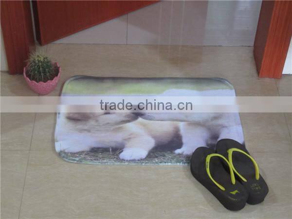 Anti-slip 100% nylon water absorption cheap printed stone door mat