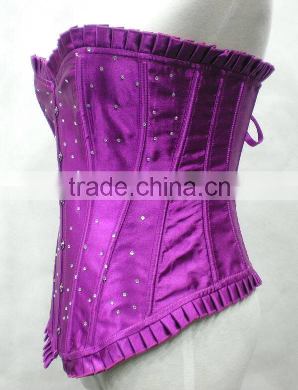 Good quality oem accept royal blue corset bustier top