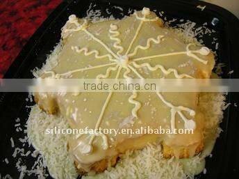 FDA & LFGB confirmed silicone Christmas cake mould in snowflake shape