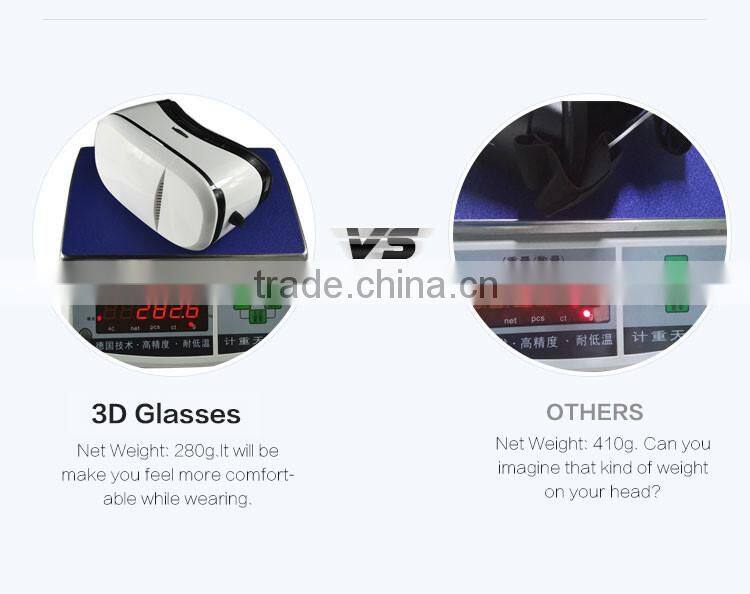 Head-Wearing 3D VR Box Virtual Reality 3D Media Player Glasses for 4 inch- 6 inch Smart Cell Phone