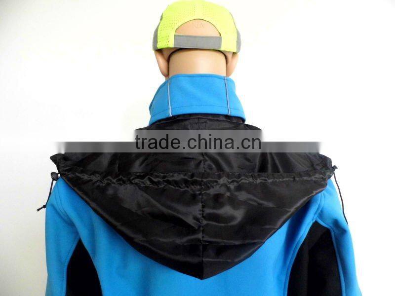 EN1149-3 anti static men's waterproof blue softshell jacket
