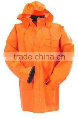 Hi-Vis Men's Reversible Rain Coat(100% waterproof)