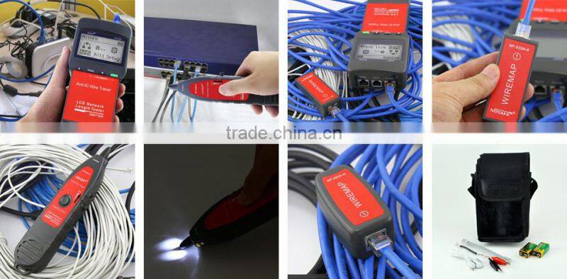NOYAFA NF-8200 LCD Network LAN Cable Tester Cable Continuity Tester inspection Wire Tracker Anti-interference
