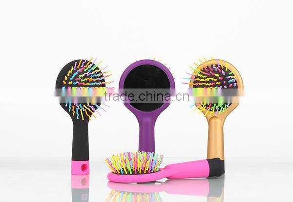 My girl 2016 Hot sale new design ceramic hair straighteners with double round hair brushes