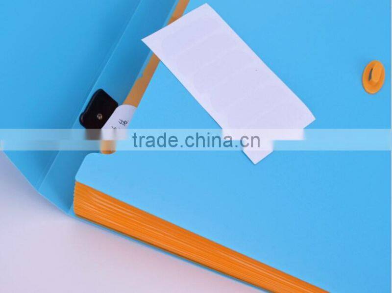 Colorful expanding file wallet, A4/FC PP expanding file folder with 13pockets