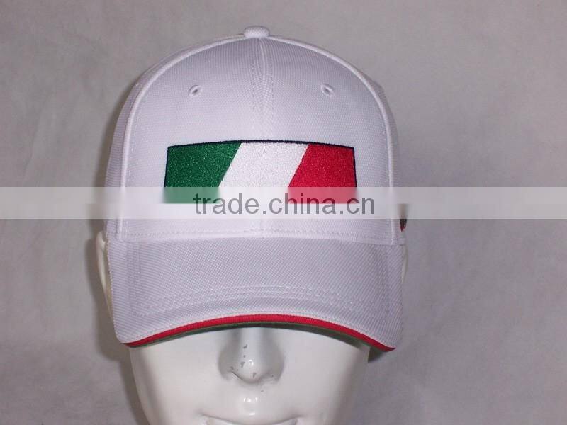 knitted white flex fitted cap