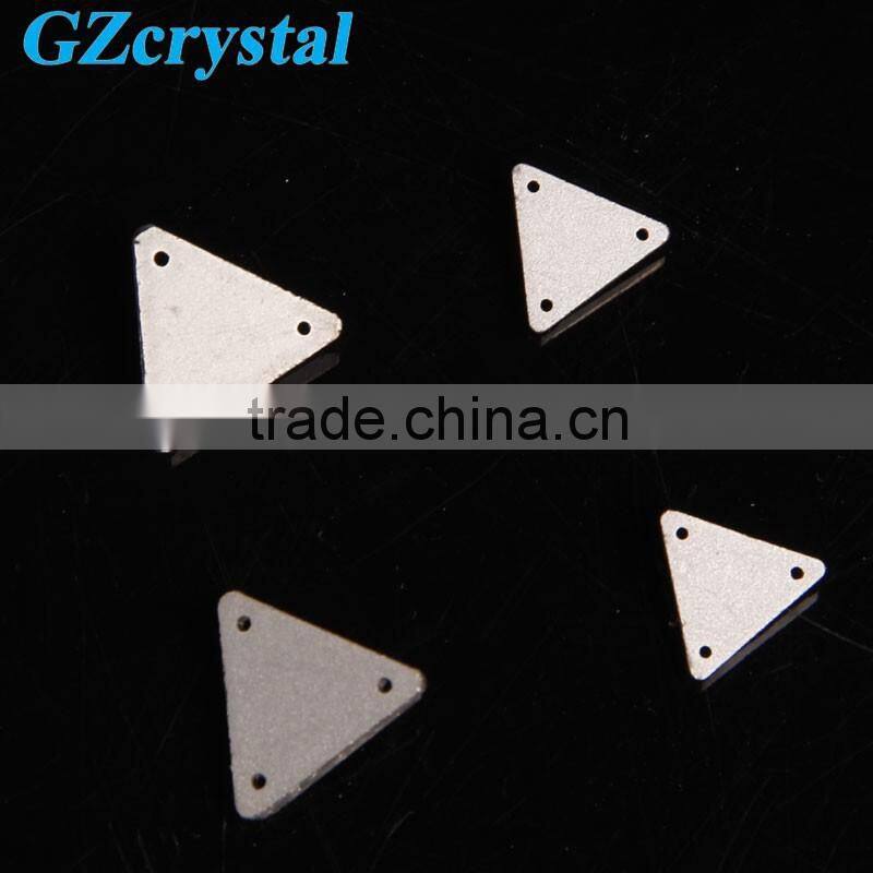 Wholesale triangle shape flatback sew on stone for garment accessories