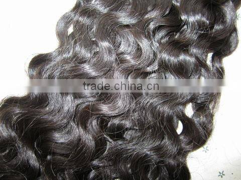 22" Indian remy human hair hand tied weft, from factory directly
