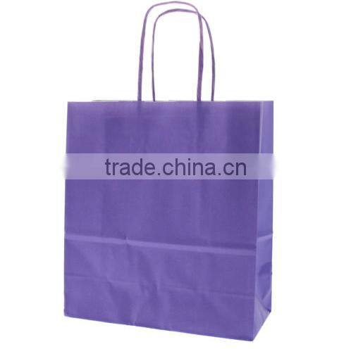 Recyclable Bright Paper Party Bags Gift kraft paper shopping Bag