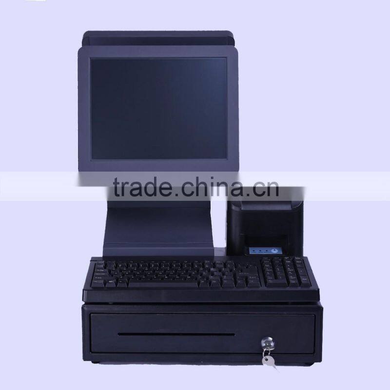 12.1 inch Dual Screen All in One Touch POS System for Suppermarket