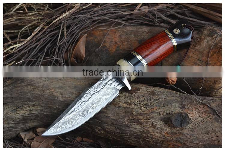 sharp blade engraved hunting knife camping knife