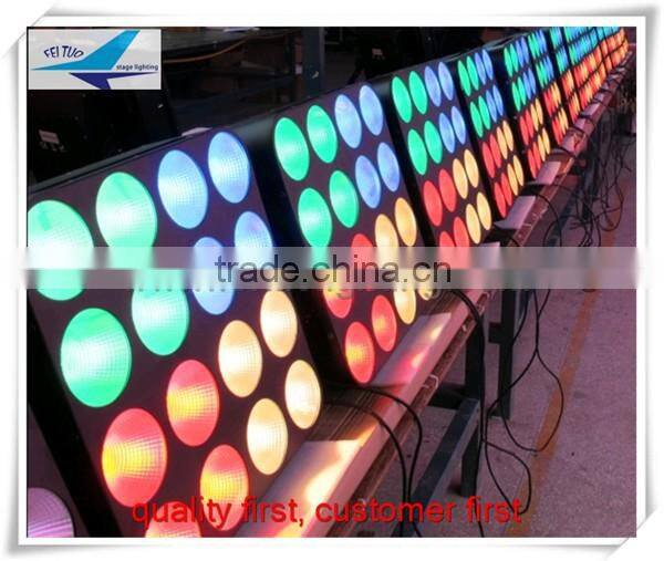16* 30w rgb 4-head blinder light cob blinder dmx led light