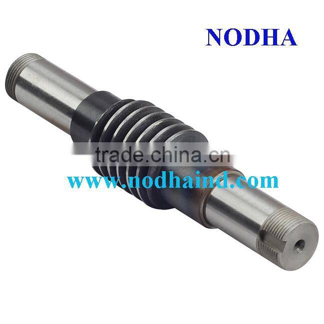 Worm, worm shaft, worm gear shaft