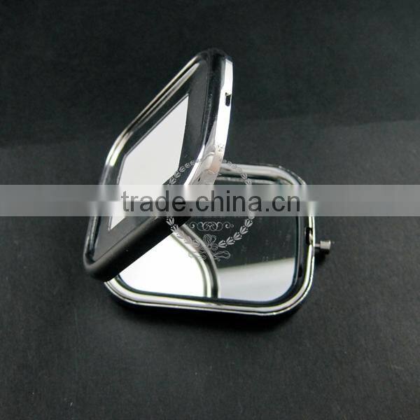 50x58mm setting size metal square blank base bezel silver compact pocket mirror tray with glass cabochon 1991015