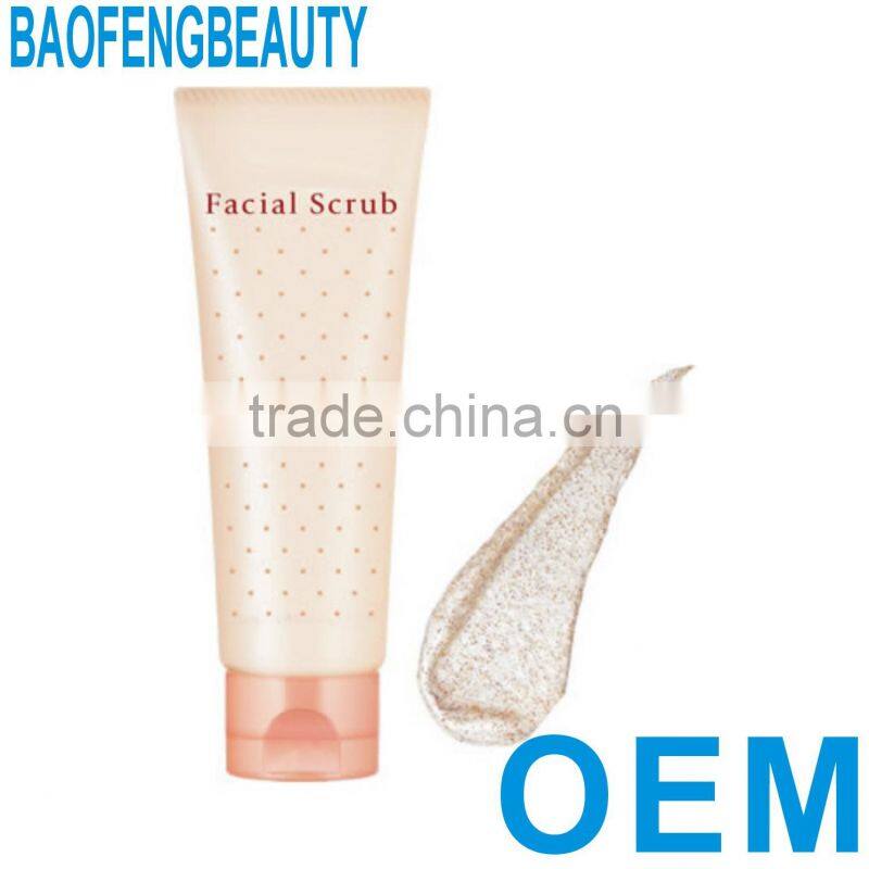good quality exfoliates scrub OEM private label facial cleanser facial tonic face cream body lotion cream oil guangzhou factroy