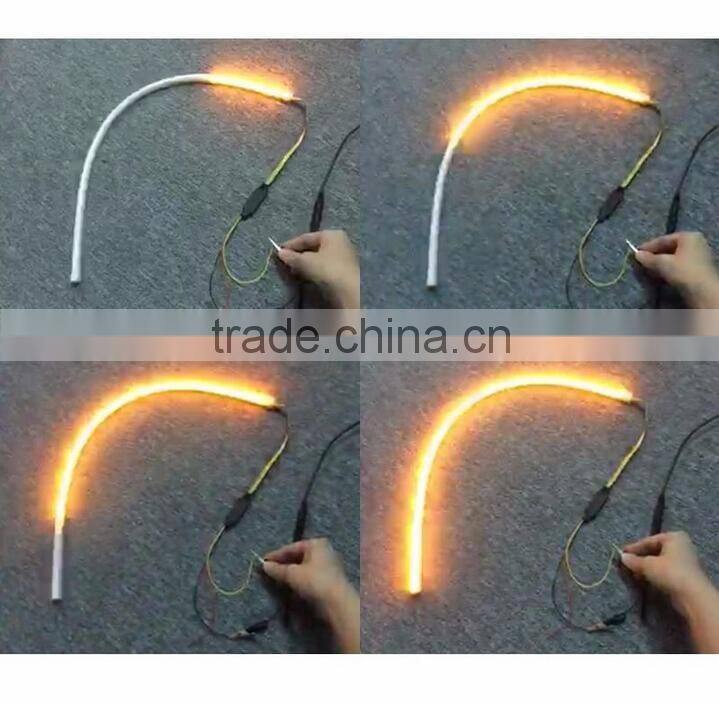 Hot Selling Led Flexible drl Strip Daytime Running Light Universal Led Strip 45cm 60cm sequential drl