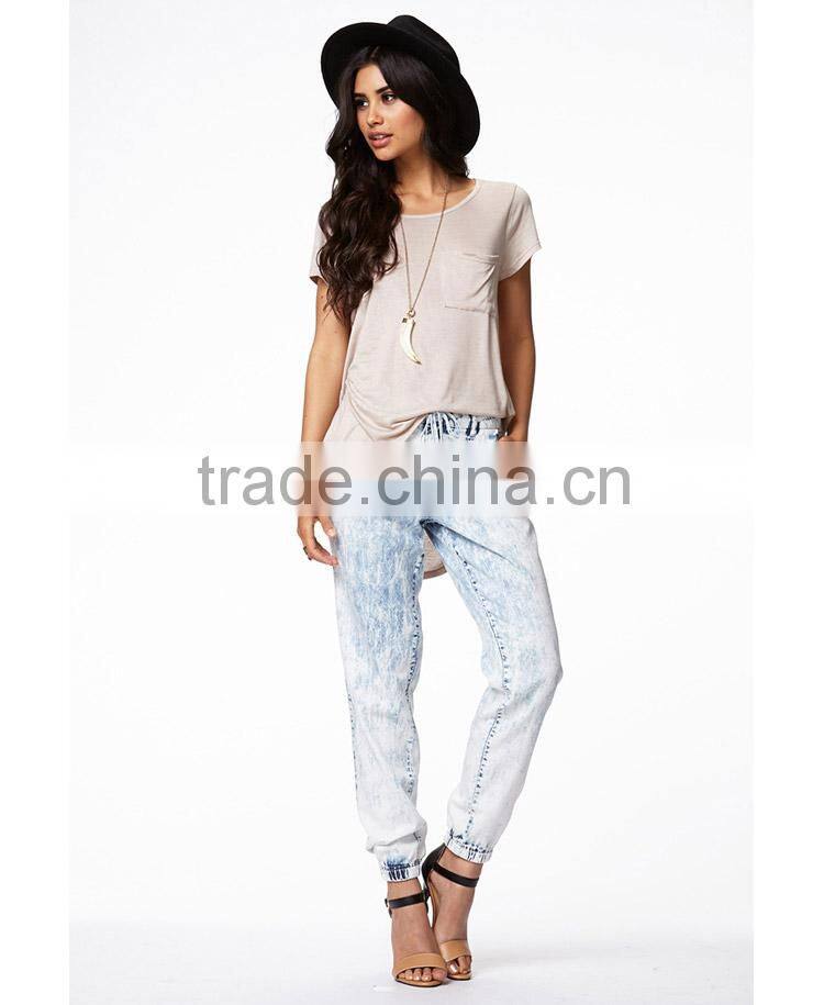 Top quality women Mineral Wash Joggers (LOTX160)
