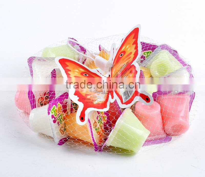 120g assorted flavour wine shaped jelly fruit cup