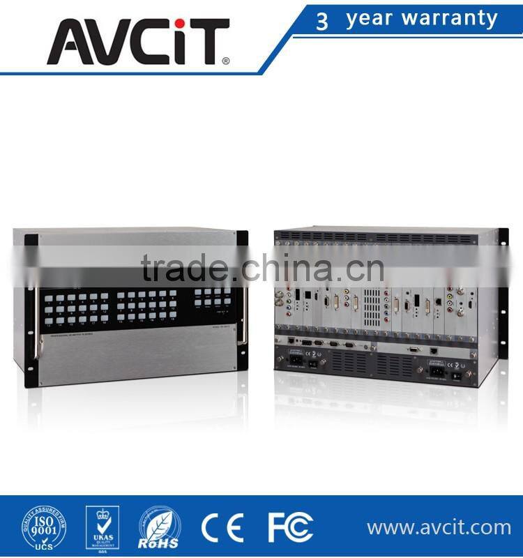HD 36x36 multi-format AV video switcher support RS232