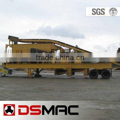 DSMAC mobile rock crusher and screen plant