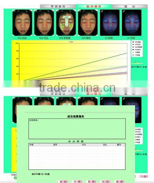 Factory wholesale magic mirror system skin testing equipment OB-SA 03