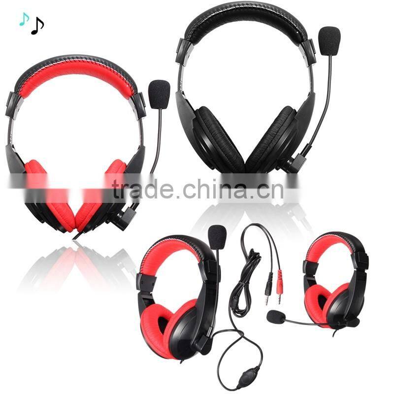 Gaming Headphone 3.5mm Surround Stereo Headset Headband Headphone with Mic for PC Laptop Low Bass Wired Headset