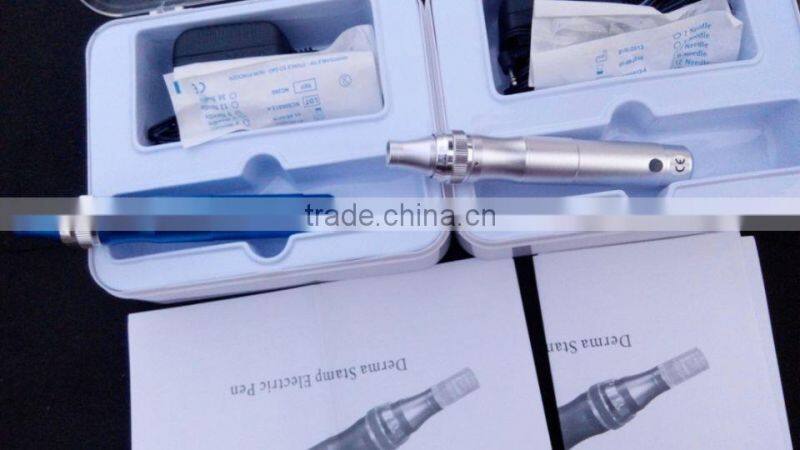 2016 Flagship!Hot saler derma stamp 12 needles electric pen