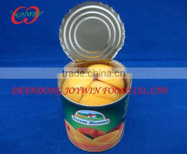canned yellow peach halves dices slices syrup
