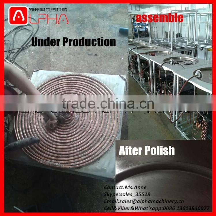 Thailand Style Fried Ice Cream Machine/ Fried Ice Cream Roll Machine/Flat Pan Fried Ice Cream Machine