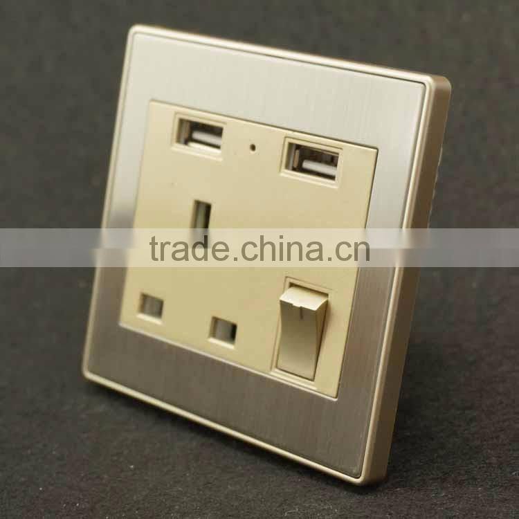 Wholesale plug extension socket usb wall outlet socket with surge protector