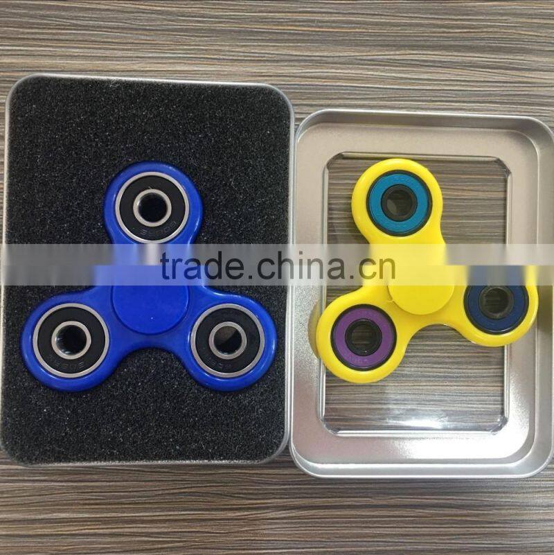 Red Blue Yellow Green Colorful Fidget Toy Spinner With Ceramic 608 Bearings