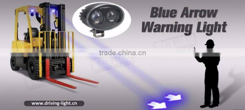 New Led Xenon 10w Blue forklift safety warning light 10~80v DC Forklift Warning Light