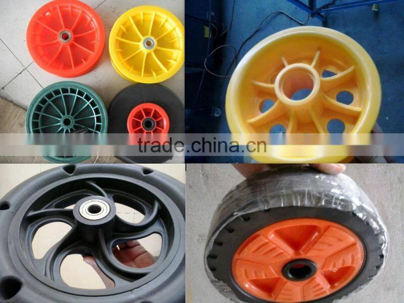 High quality Plastic red rim 3.50-4 for pneumatic wheel pu foam wheel