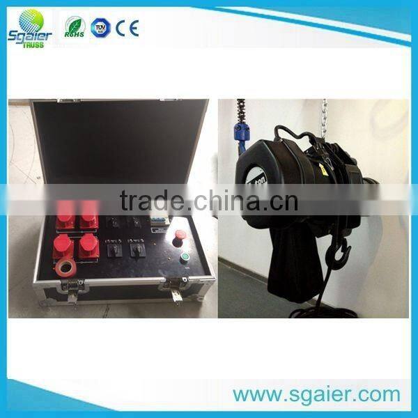 1T/25M stage truss electric chain hoist /lifting truss system for sale