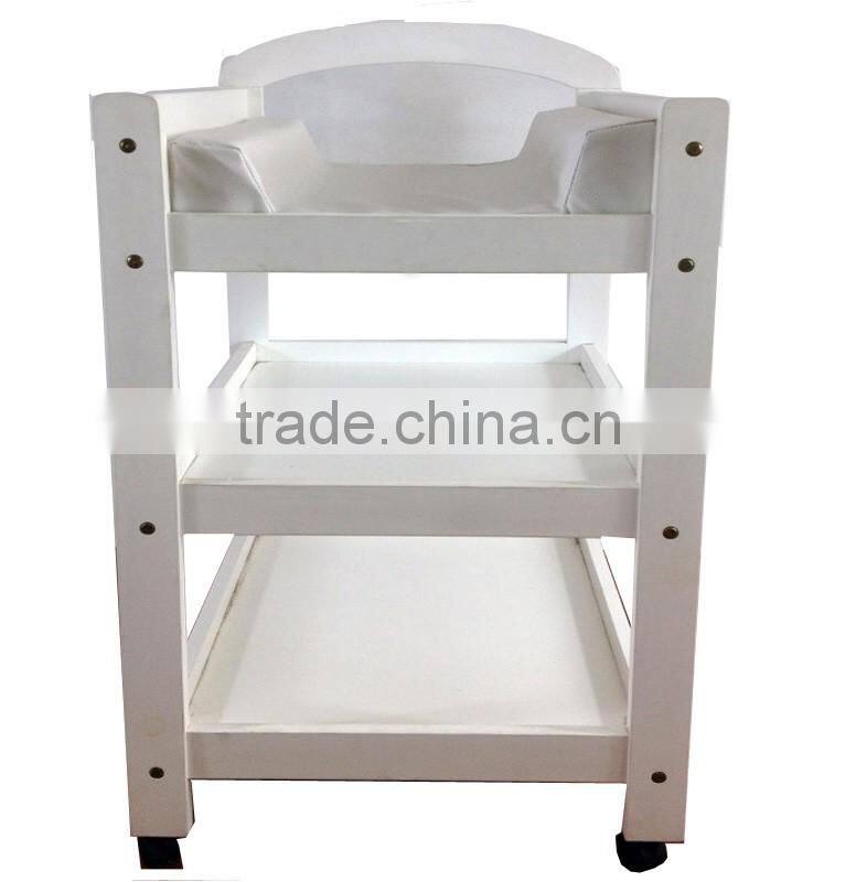 Australia Style Sleigh 3 Tier Solid Wood Portable Baby Change Table