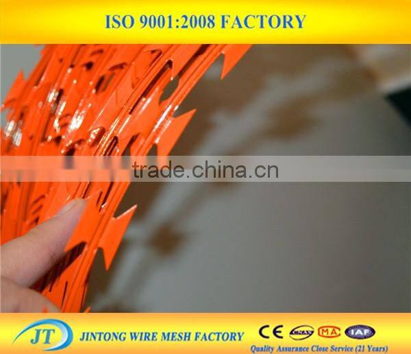 bto 20 bto 30 galvanized zinc coated razor barbed wire