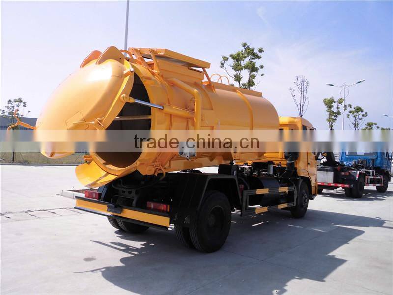 Dongfeng Kingrun 10CBM sewage suction tanker truck for sale