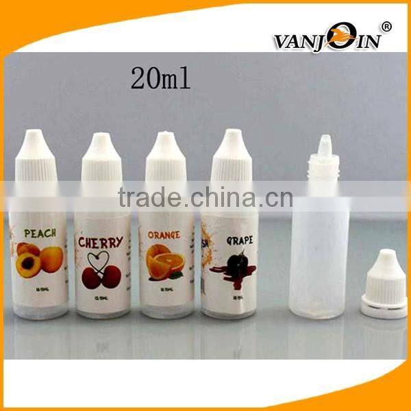 20ML White PE Dispenser Plastic Eye dropper Bottle With Plastic Dropper Tip Plugs