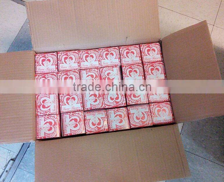 36pcs Tiny Silk Love Roses in 4" Glass Tubes