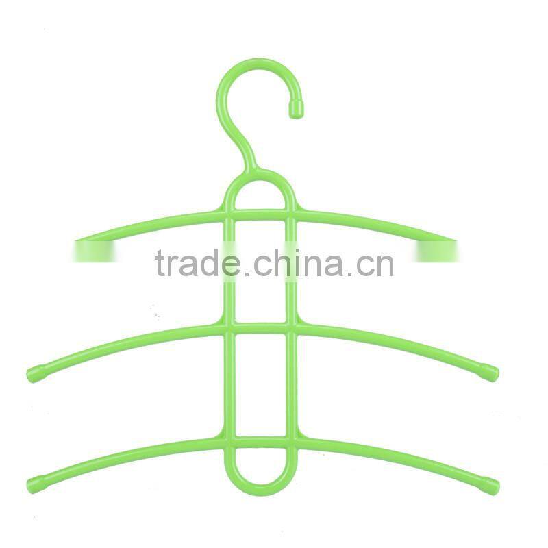 Three non-slip plastic racks herringbone multilayered clother rack versatile wardrobe hangers