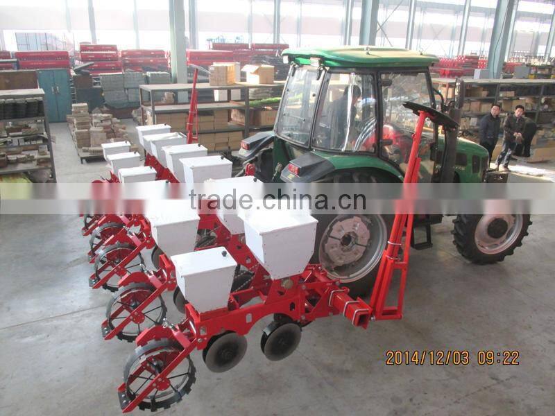6 Rows 3 point tractor mounted corn seeder with fertilizer