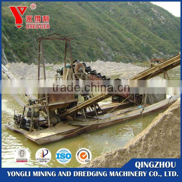 bucket type dig-discharge sand dredger