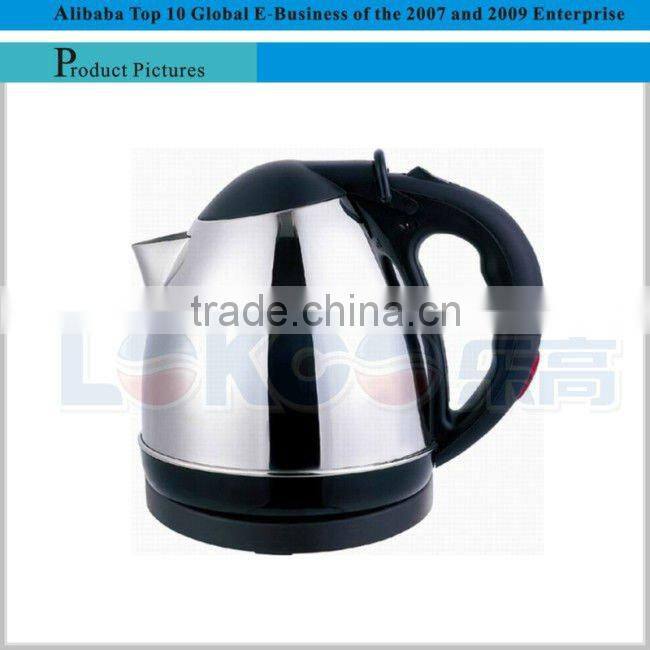 Stainless steel electric kettle with CE,CB,GS,ROHS approval