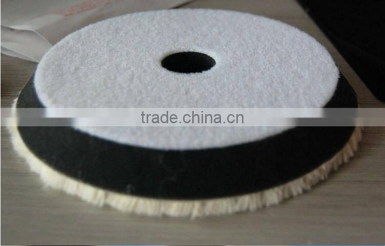 Wool + foam car polishing pad factory high quality