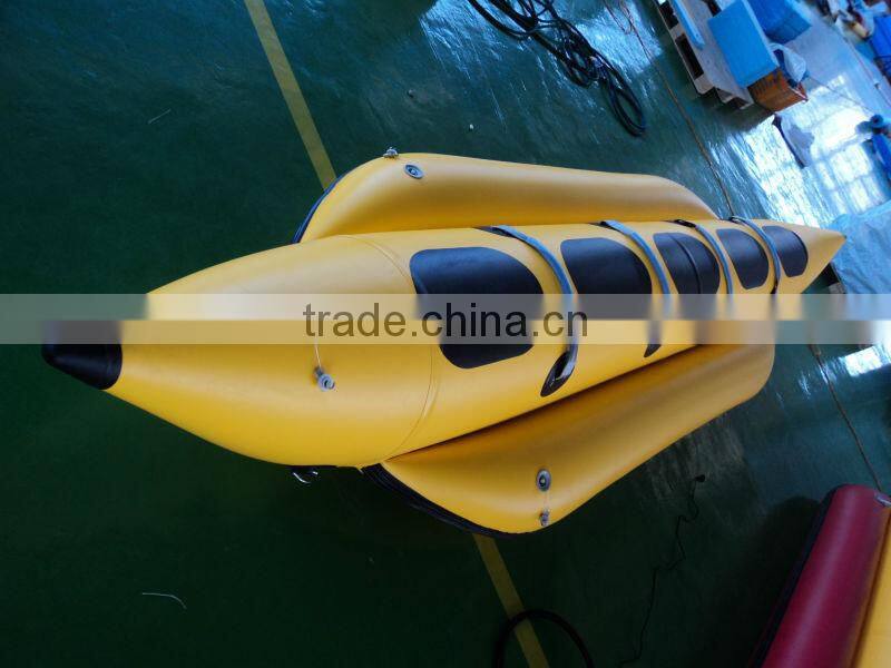 ce PVC material folding inflatable banana boat