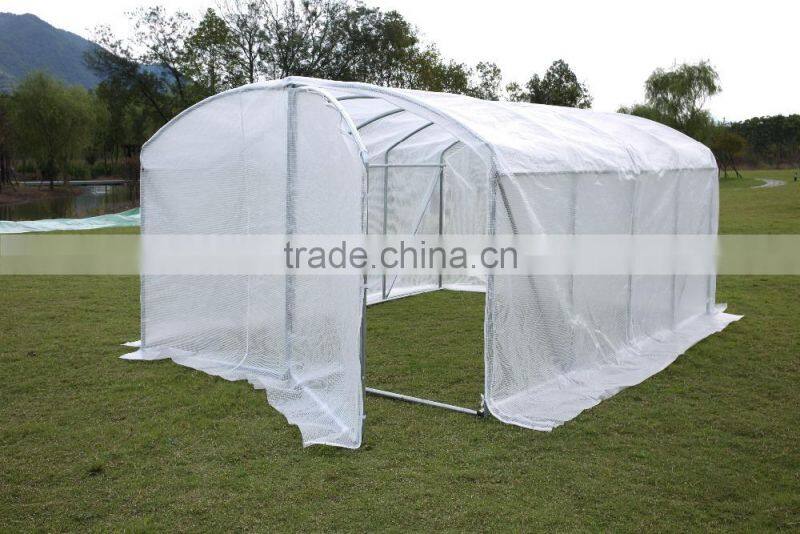 4x3x1.95M large tunnel greenhouse polytunnel Fully Galvanised Steel Frame