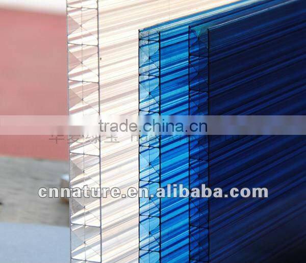bulue plastic PC hollow sheet