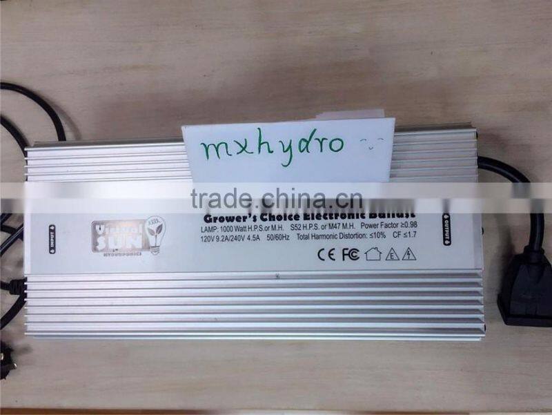 Electronic Ballast 1000 Watt with Cooling Fan for Hydroponics