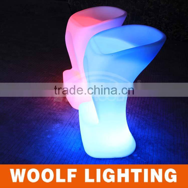 2015 hot led furniture 16 colors RGB changing led ktv bar stool for sale