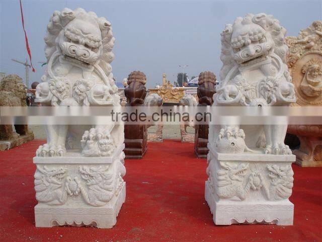 carving marble statue/lion statue for hotel decoration